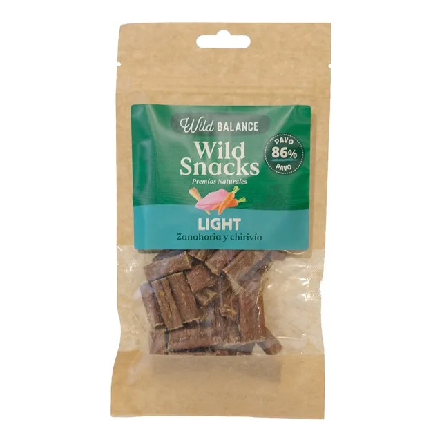 Wild Balance - Snacks para perros Light Wild Balance Pavo con zanahoria y chirivía 75 gr.