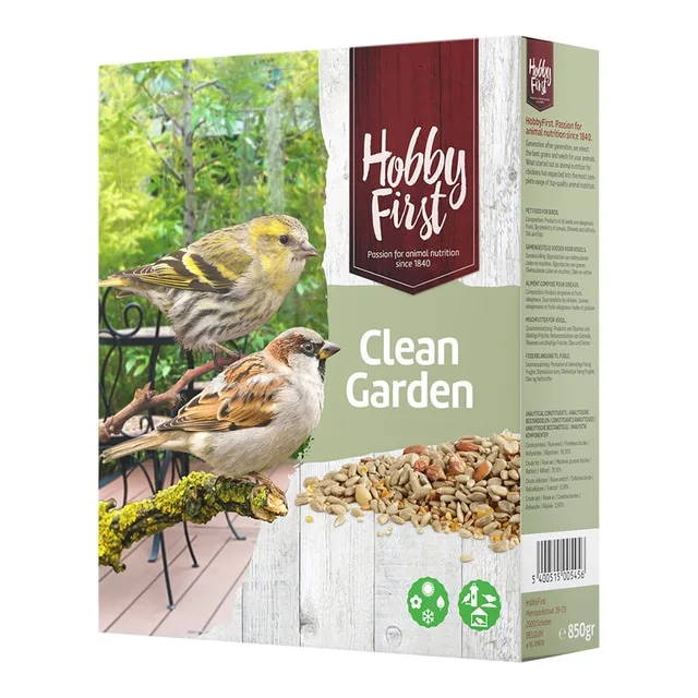 Hobby First - Alimento para pájaros Clean Garden Hobby First 850 g.