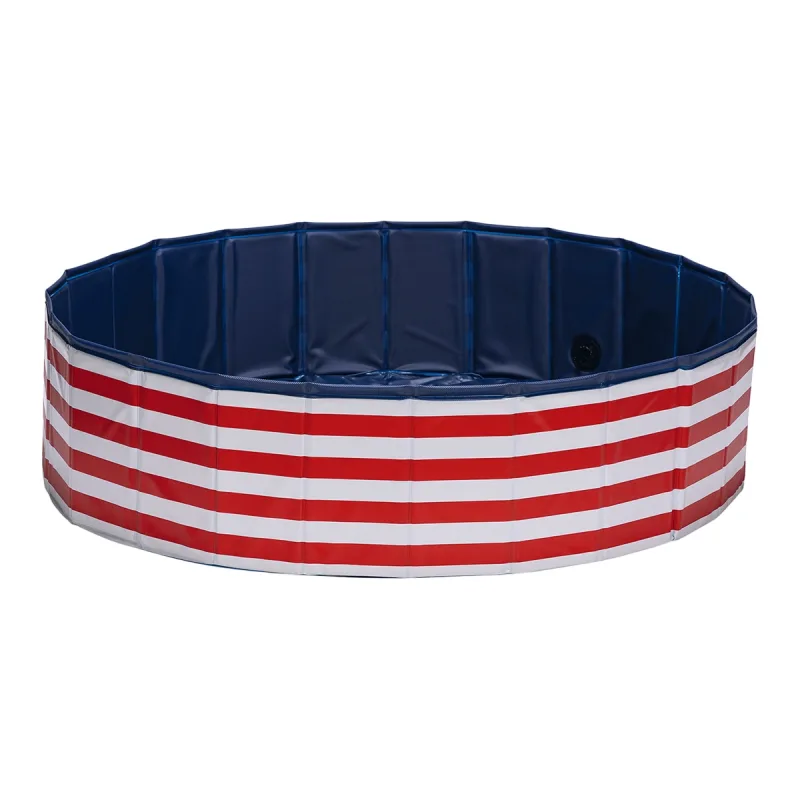 Beeztees - Piscina para perros Rayas rojas Doggy Dip Beeztees.