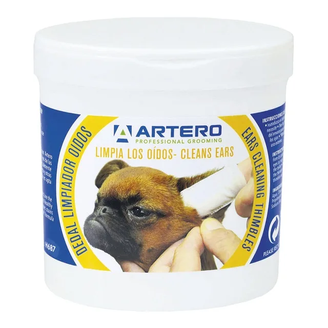 Artero - Dedales limpieza auricular Artero para perros 50 uds.