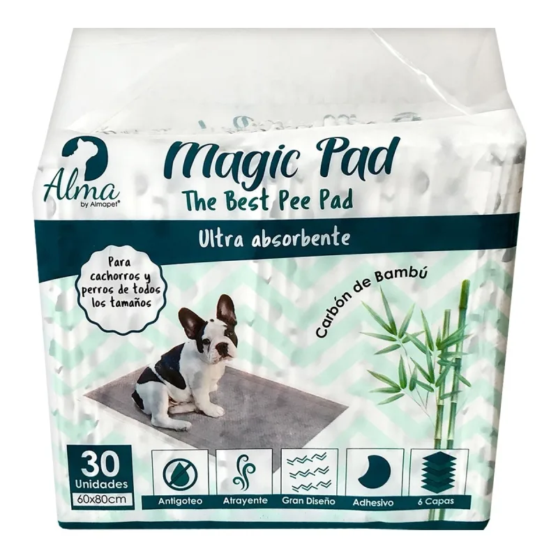 Alma by Almapet - Empapadores ultra absorbentes Alma by Almapet para perros Magic Pad 30 uds.