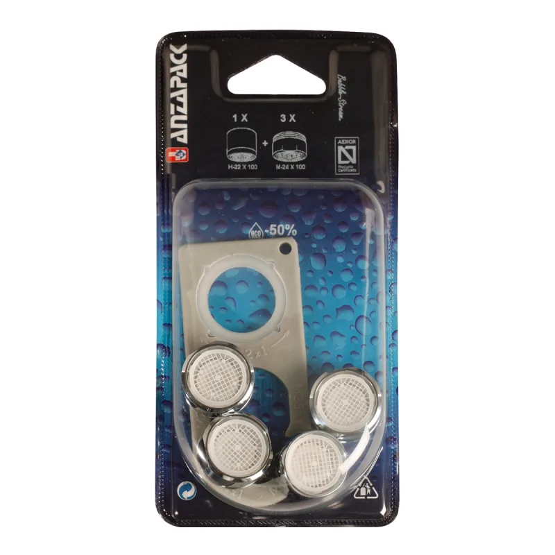 Anzapack - Kit 4 Economizadores + Llave M.