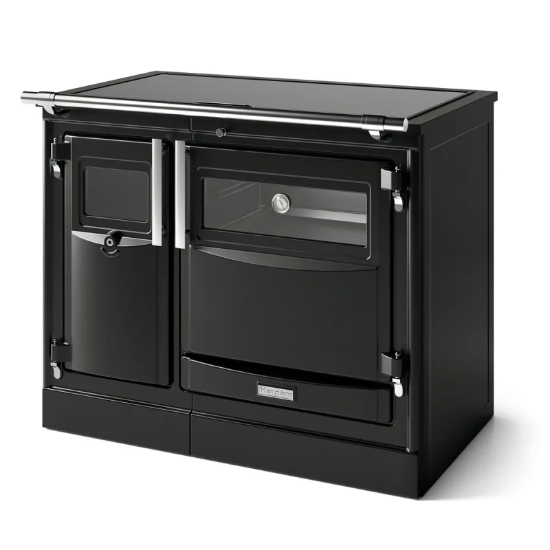 Hergom - Cocina de Leña Pas 100 Vitro Cromo.