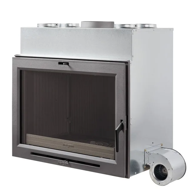 Hergom - Hogar de Leña Tipo Forja H03-80S con Turbo Convector.