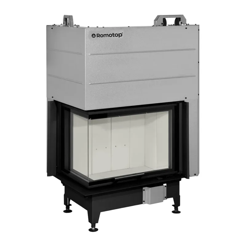 ROMOTOP - Chimenea Leña Heat E2G65/40 Esquinera Izquierda.