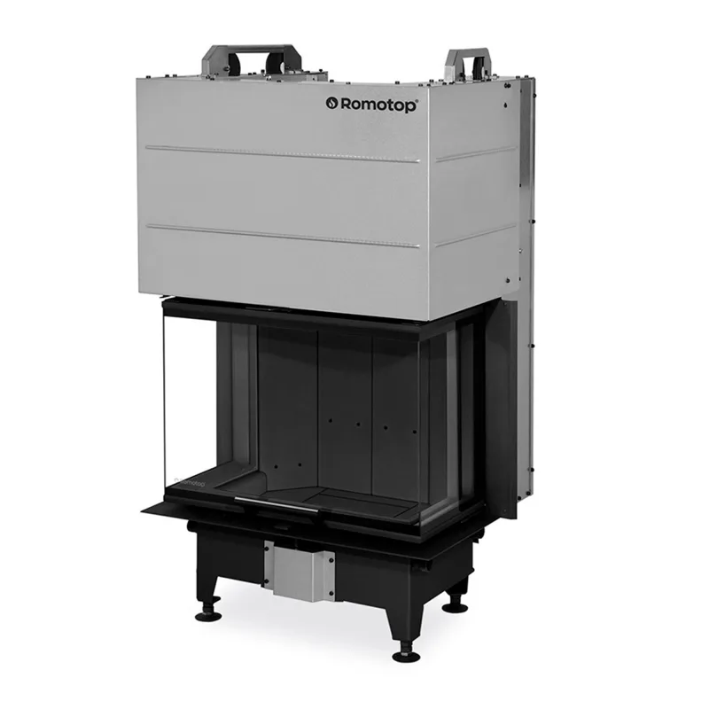 ROMOTOP - Chimenea Leña Heat 3CF3G65/31 Frontal Cristal Dividido.