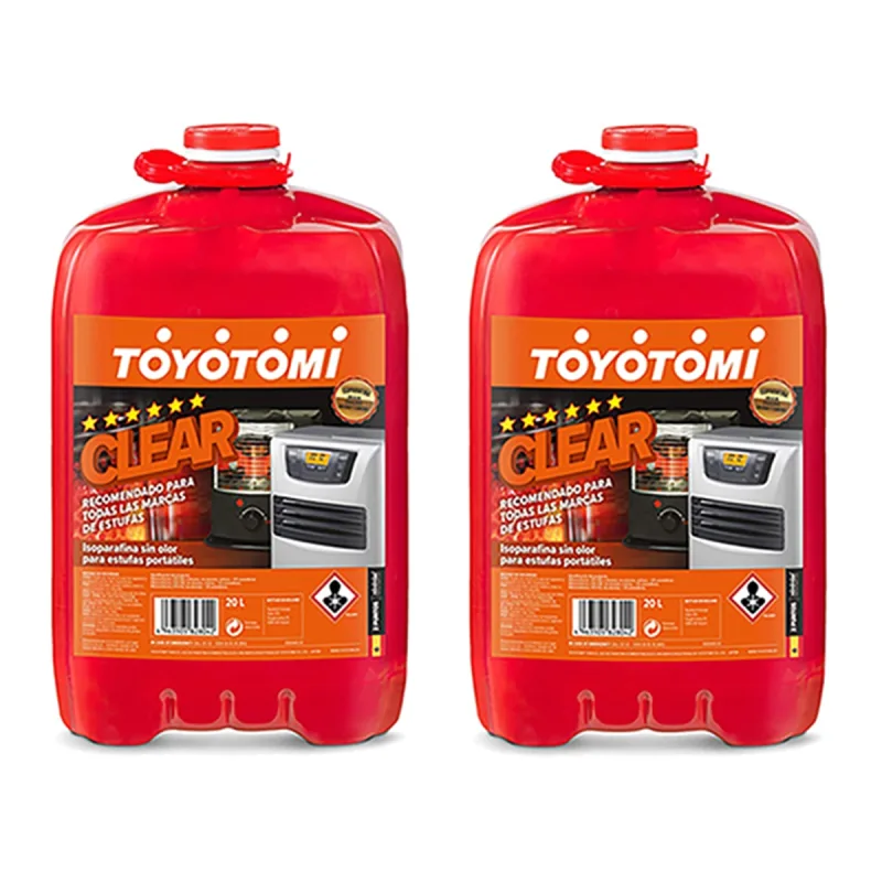 TOYOTOMI - Pack 2 Bidones Parafina Toyotomi Clear 20 l.