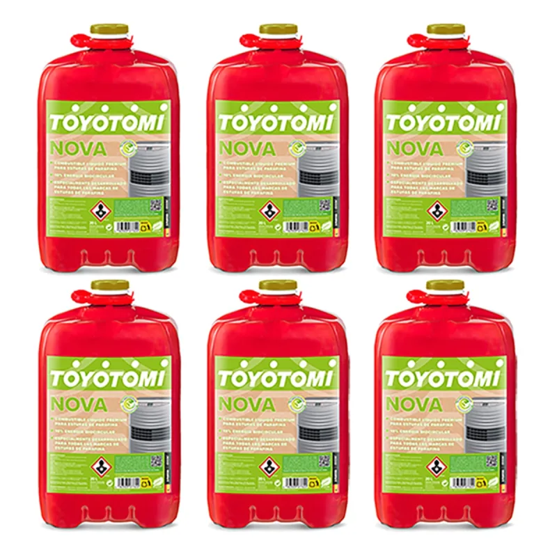TOYOTOMI - Pack 6 Bidones Parafina Toyotomi Nova 20 l.