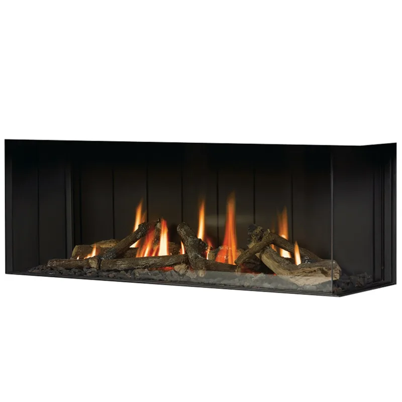 Hergom - Hogar Gas Natural MG-120/38 Cristal Lateral Derecho.