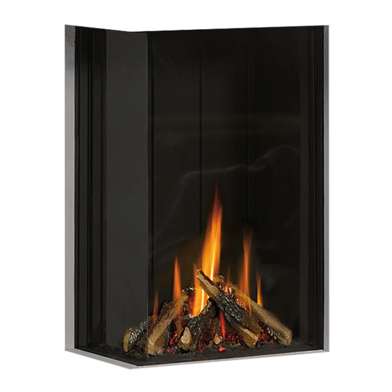 Hergom - Hogar Gas Propano MG-38/63 Cristal Lateral Izquierdo.