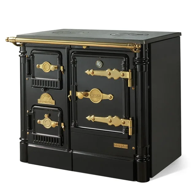 Hergom - Cocina de Leña L-07/90 Latón.