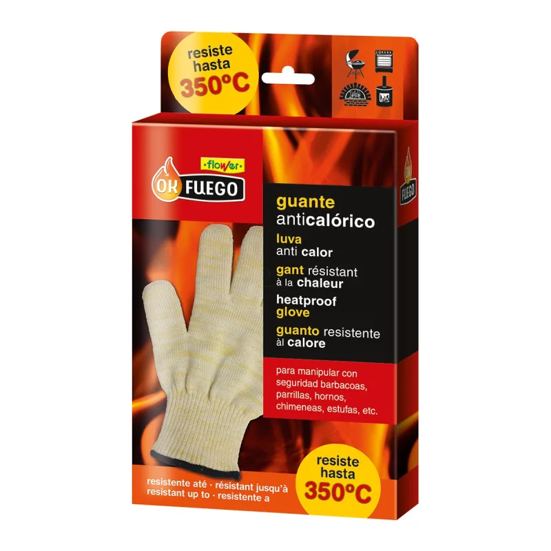 OK FUEGO - Guante Anticalórico 350º Homologado.