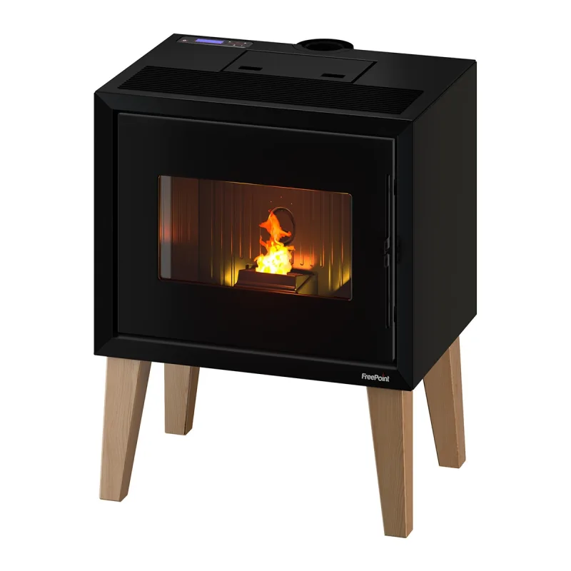FREEPOINT - Estufa Pellets Stand Wood Airtight Wi-Fi 9,3 kW.