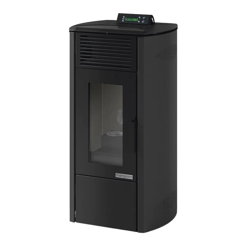 Hergom - Estufa de Pellets Enza 10 Negra.