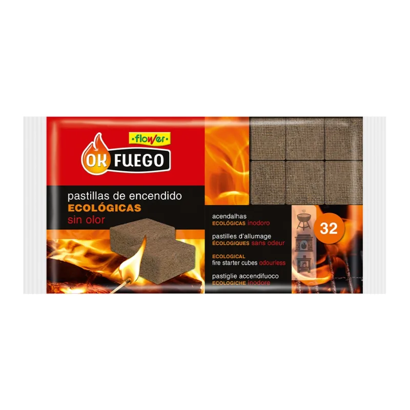 OK FUEGO - Pastillas Encendido Ecológicas 32 Uds.