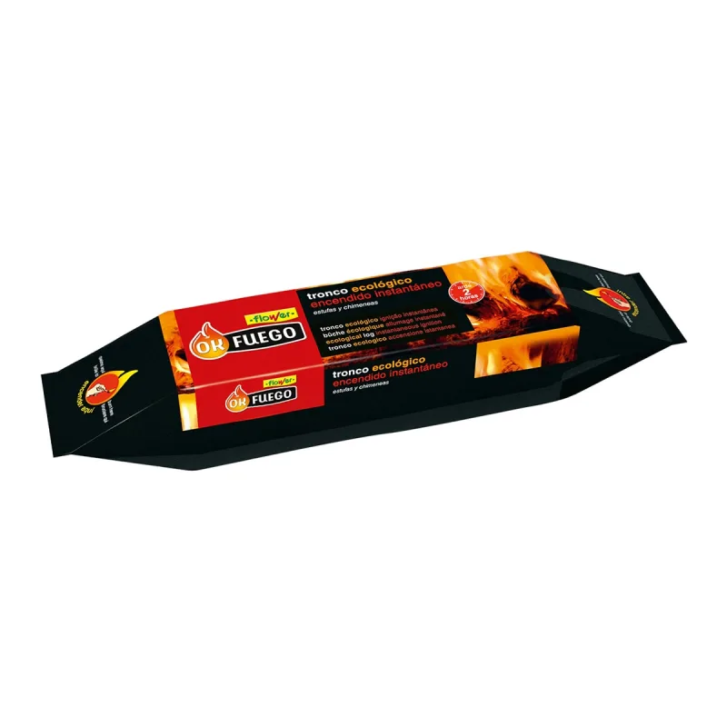 OK FUEGO - Leño Calorífico Ecológico Larga Duración.