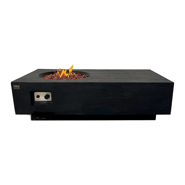 NORA FLAMES - Mesa de Exterior con Brasero de Gas Yasur 16 kW.