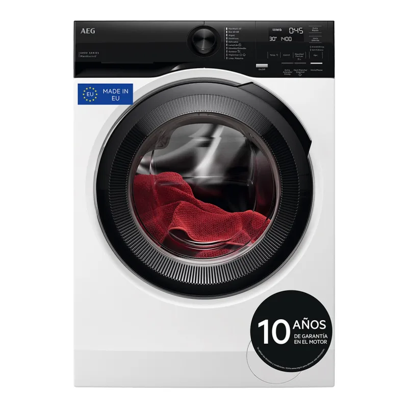 AEG - Lavadora AEG 10,5 kg / 1400 rpm - LFE6G54H4B (Reacondicionado Grado B).
