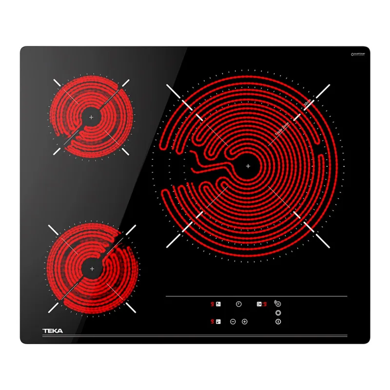 Teka - Placa vitrocerámica Teka 60 cm con 3 zonas de cocción - TBC 63632TTC BK (Reacondicionado Grado B).