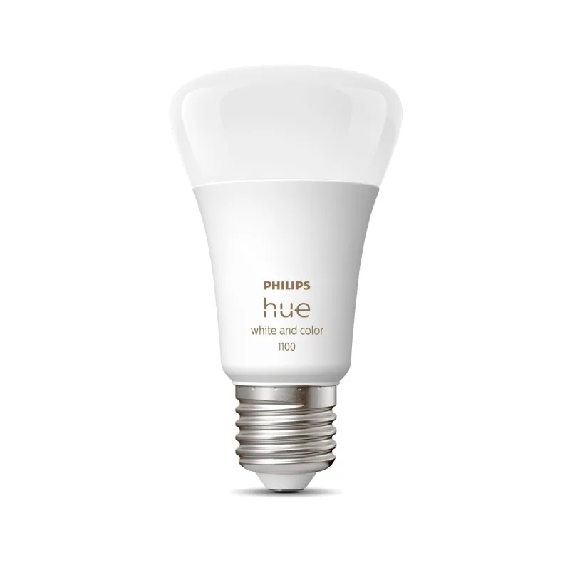 Philips - Bombilla Philips Hue White&Color 10.5W A60 E27 (Reacondicionado A estrenar).