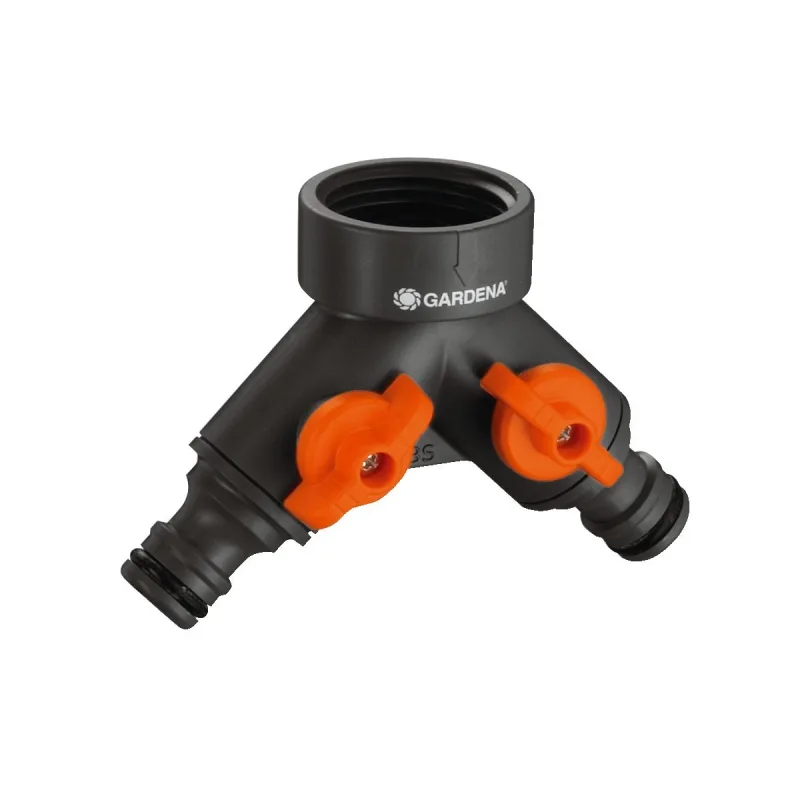Gardena - Distribuidor doble gardena 1/2'' 3/4'' / 3/4'' 1''.