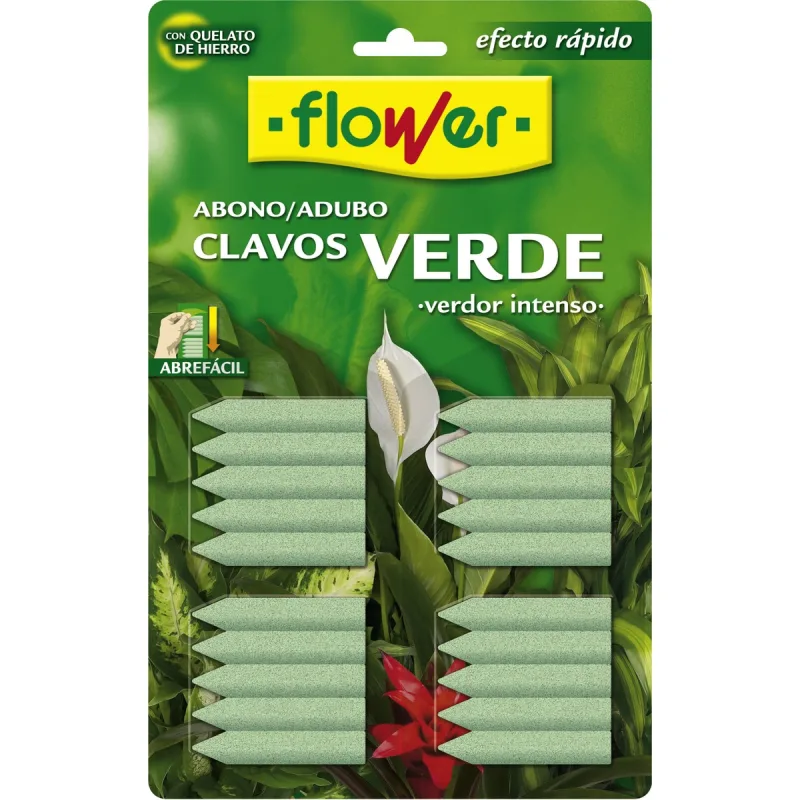 Flower - Abono clavos verde Flower blister.