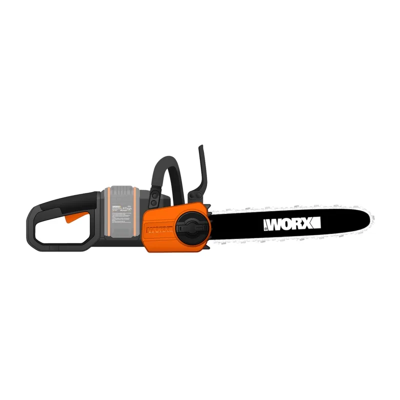 Worx - Motosierra a Batería 20 V Brushless WG384E.9 (14''/35 cm) (sin baterías ni cargador).