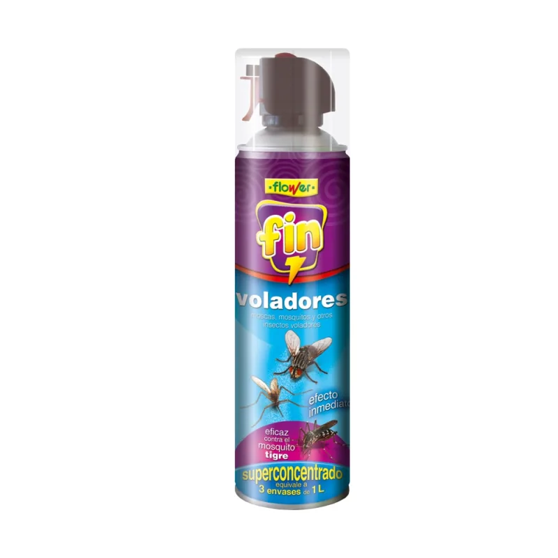 Flower - Insecticida Alta Concentración en Spray Fin Voladores 800 ml.