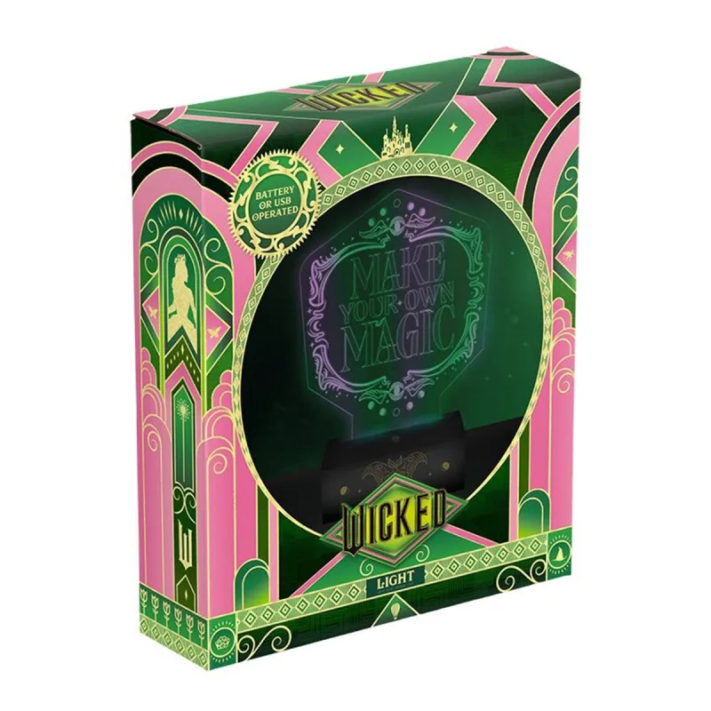 Paladone - Lámpara acrílica Elphaba Wicked.