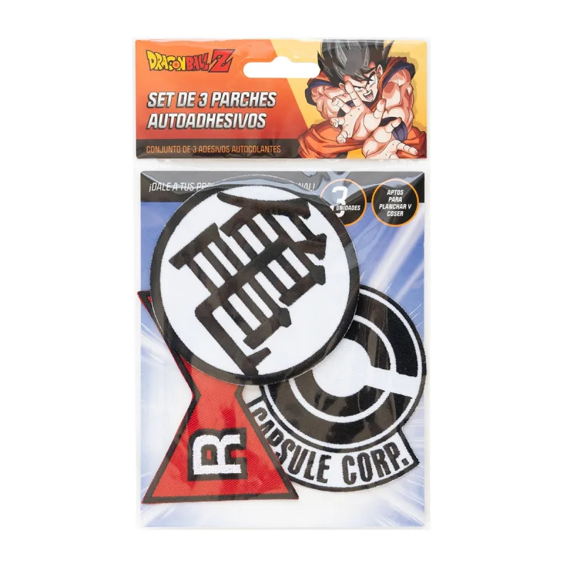 Erik - Set 3 Parches Dragon Ball Z.