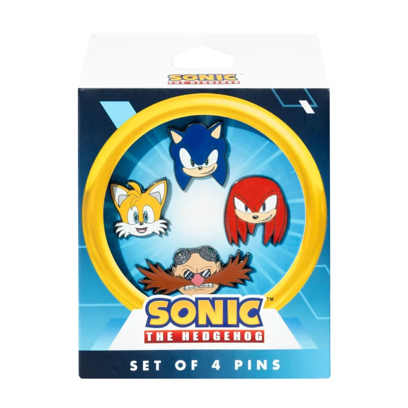 Erik - Set 4 Pin Sonic The Hedgehog Sonic.