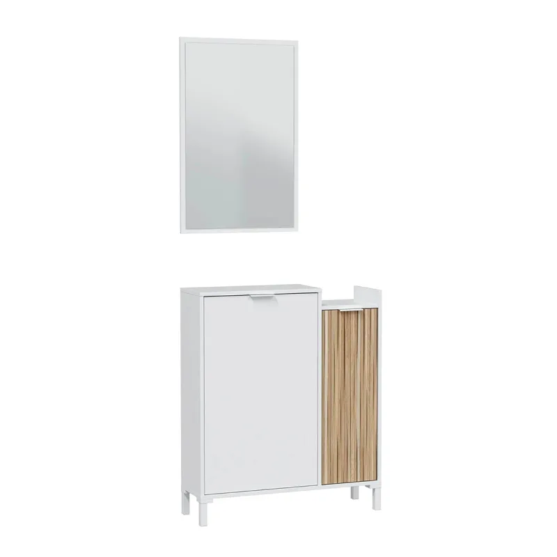 Fores - Recibidor Ethna 2 Puertas y Espejo Rectangular.