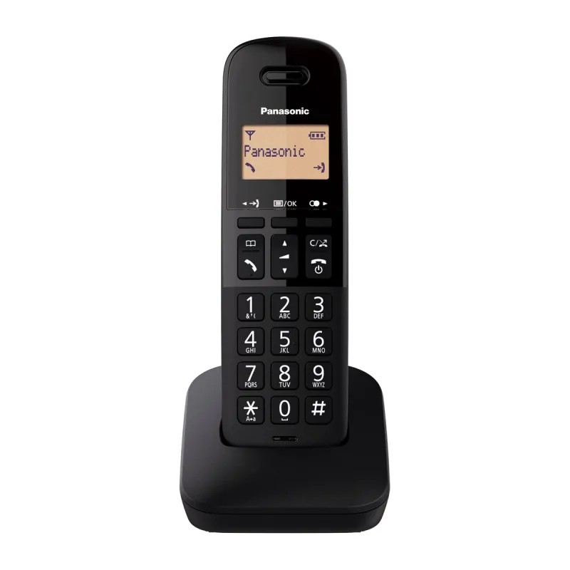 Panasonic - Teléfono inalámbrico single Panasonic KX-TGB610SP Dect negro.