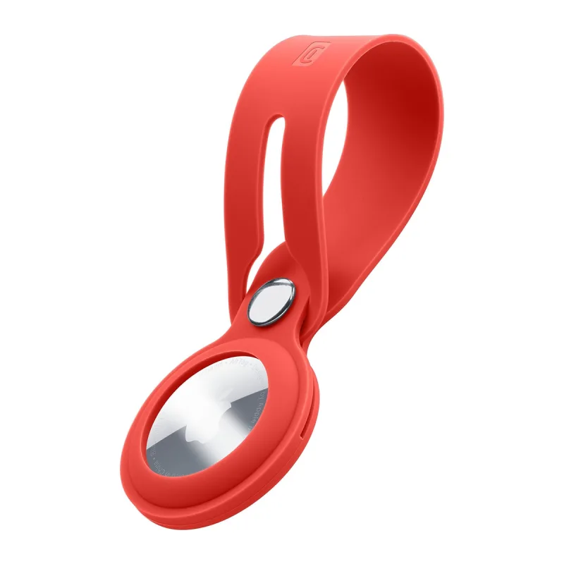 Cellular Line - Correa de silicona Cellularline Loop rojo para AirTag.