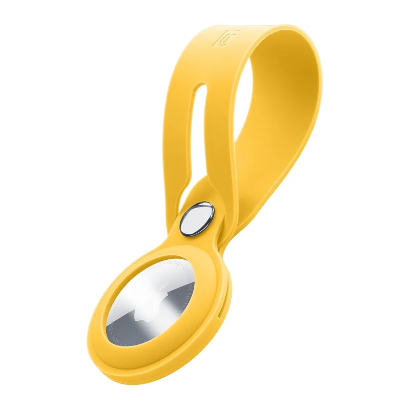 Cellular Line - Correa de silicona Cellularline Loop amarillo para AirTag.
