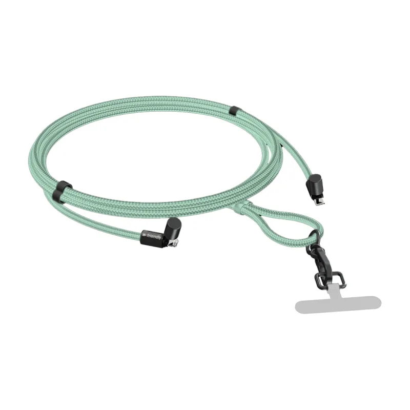 Friendly License - Cordón Lanyard Friendly License con USB-C verde.