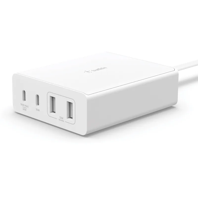 Belkin - Cargador GaN Belkin 108 W con 4 puertos.