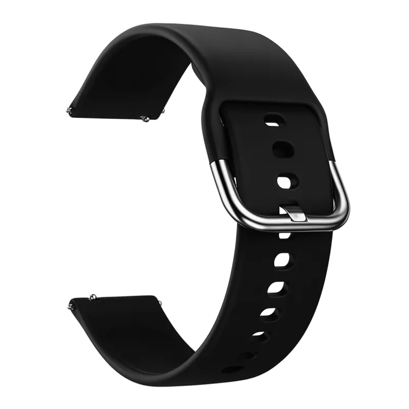 Friendly License - Correa Friendly License universal de silicona negra, 20mm, para smartwatches.