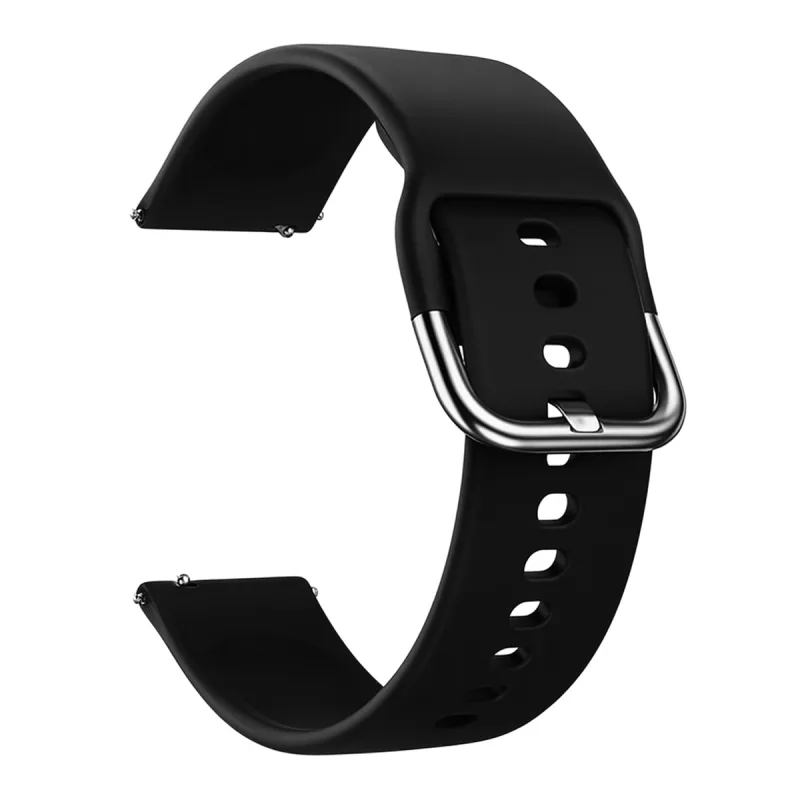 Friendly License - Correa Friendly License universal de silicona negra, 22mm, para smartwatches.