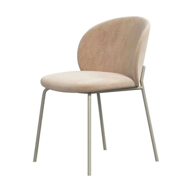 BoConcept - Pack de dos sillas Princeton gris ceniza tela Velvet BoConcept.