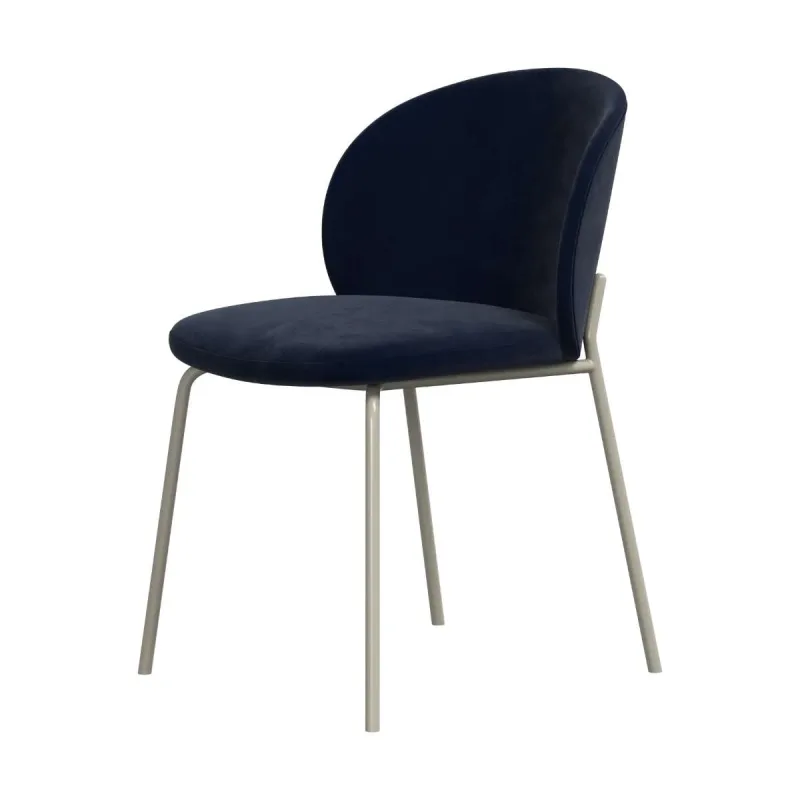 BoConcept - Pack de dos sillas Princeton gris ceniza tela Velvet BoConcept.