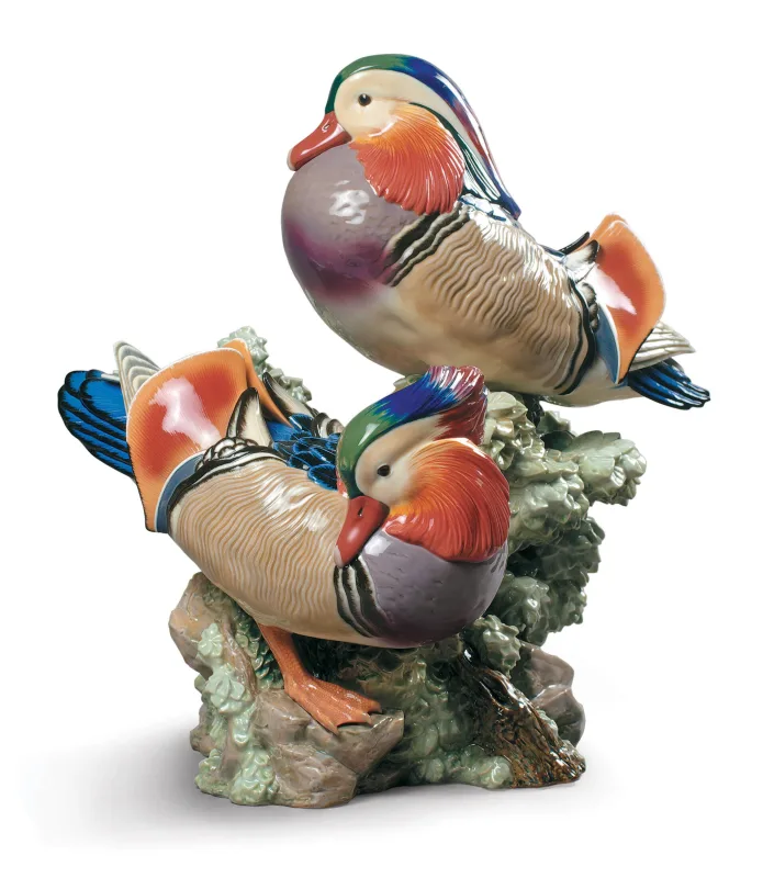 Lladró - Figura decorativa Patos mandarines Serie limitada Lladró.