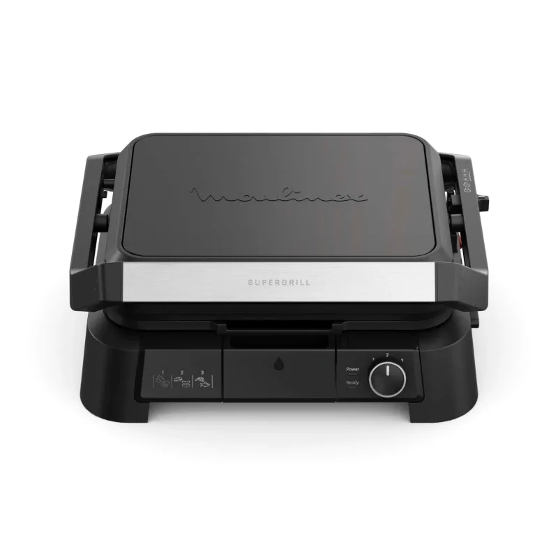 Moulinex - Grill 3 en 1 Moulinex GI5108 placas extraíbles aptas para el lavavajillas.