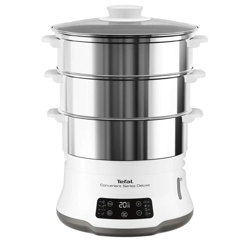 Tefal - Vaporera Tefal VC502 Series Deluxe Calidad Duradera 8 programas de cocción.