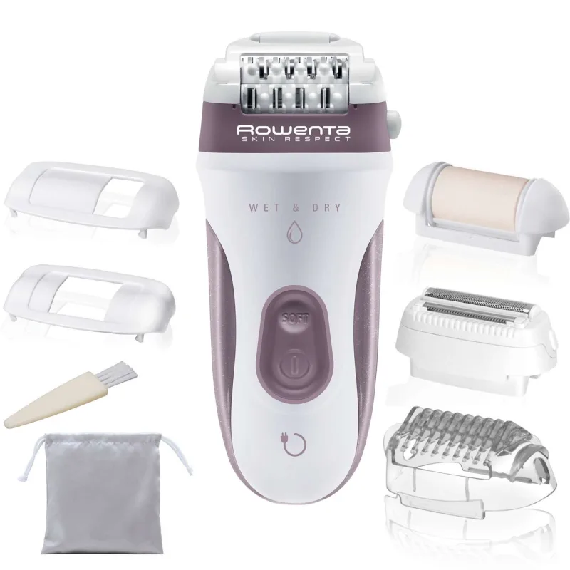 Rowenta - Depiladora Rowenta Skin Respect EP8060 para usar bajo el agua.
