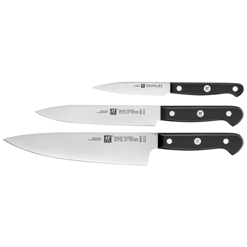 Zwilling - Juego de 3 cuchillos Gourmet Zwilling.
