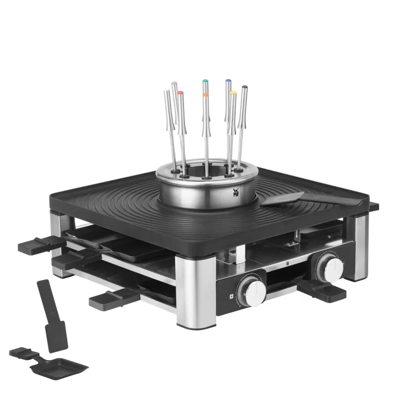 WMF - Grill WMF Gourmet 3 en 1 Lumero parrilla de mesa raclette y fondue.