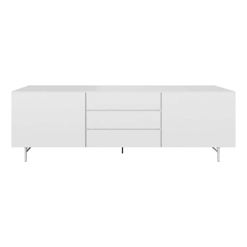 BoConcept - Aparador lacado de 2 puertas con 3 cajones liso Lugano grande lacado BoConcept.