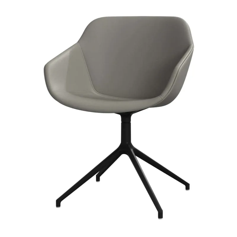 BoConcept - Pack de dos sillas Vienna giratoria en piel Nordic Grain BoConcept.