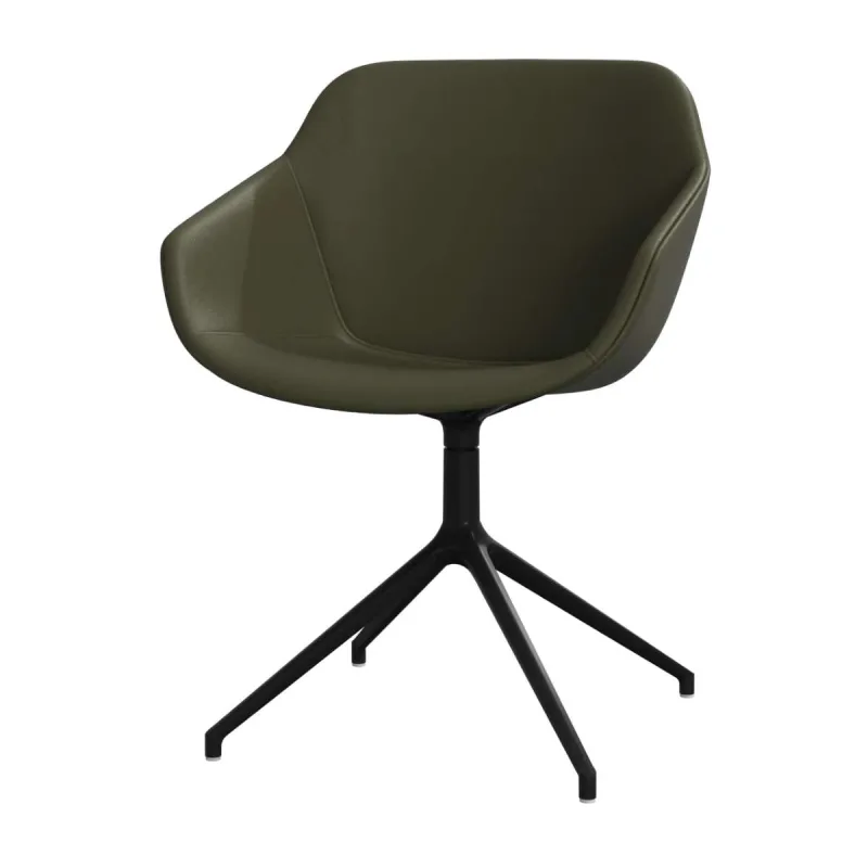 BoConcept - Pack de dos sillas Vienna giratoria en piel Nordic Grain BoConcept.